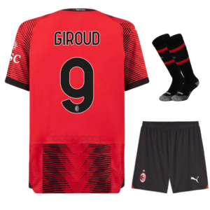 Maillot kit Enfant Milan Ac Domicile 2023 2024 Giroud