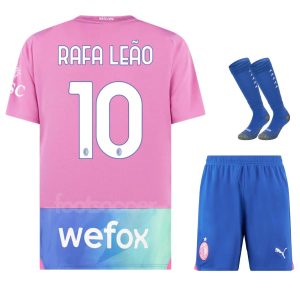 Maillot kit Enfant Milan Ac Third 2023 2024 Rafa Leao