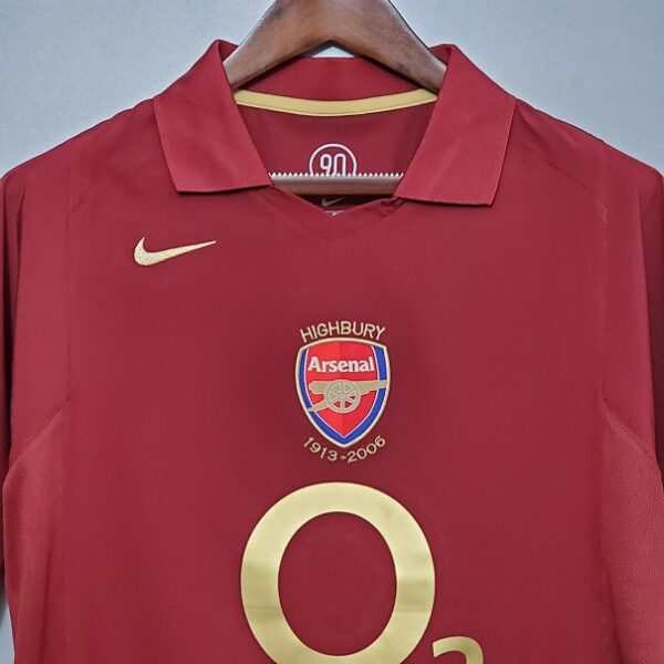 Maillot Arsenal domicile retro 2005 2006