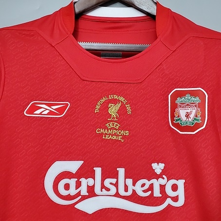 Maillot retro vintage Liverpool UCL finale 2005